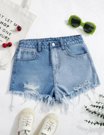 Pantaloni scurti Shein Kids, albastru