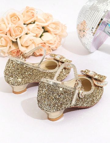 Pantofi Shein Kids, auriu