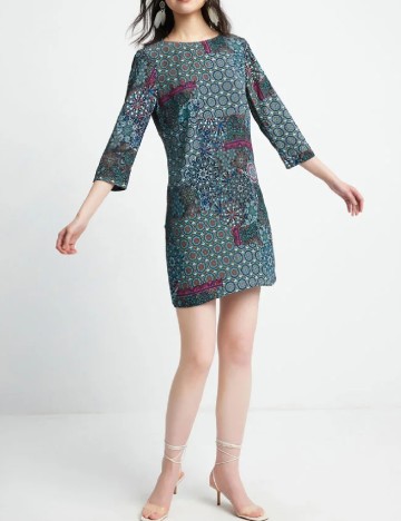 Rochie scurta Desigual, mix culori