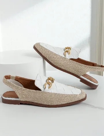 Pantofi SHEIN, alb/crem