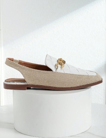 Pantofi SHEIN, alb/crem