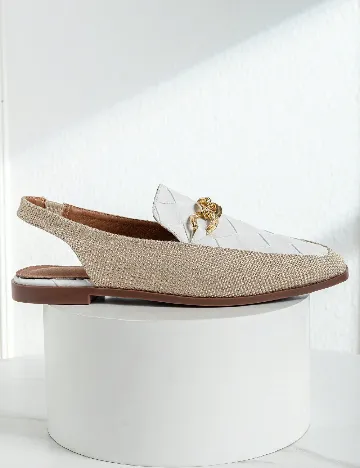 Pantofi SHEIN, alb/crem