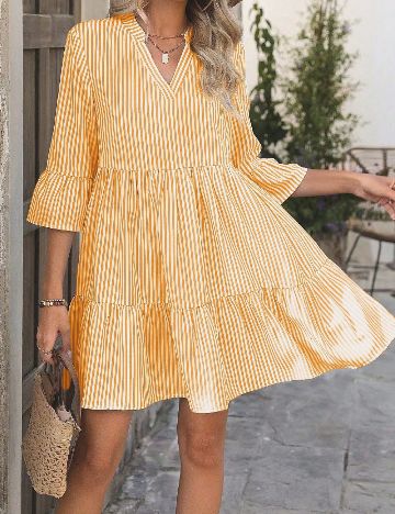 Rochie scurta SHEIN, galben