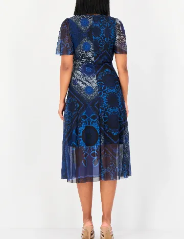 Rochie medie Desigual, albastru