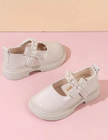 Pantofi Shein Kids, crem