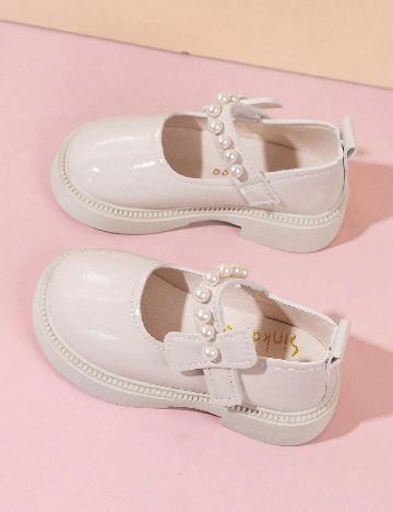 Pantofi Shein Kids, crem