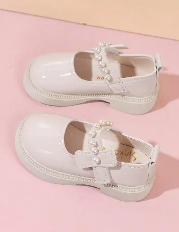 Pantofi Shein Kids, crem