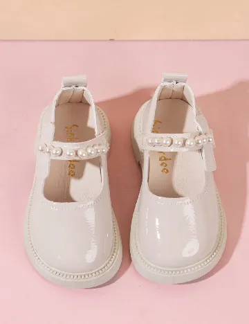 Pantofi Shein Kids, crem