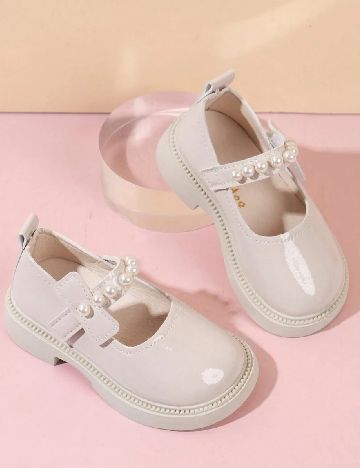 Pantofi Shein Kids, crem