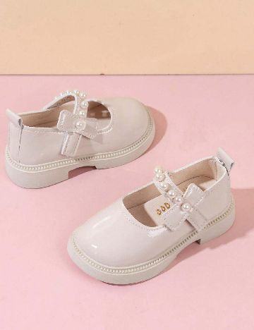 Pantofi Shein Kids, crem