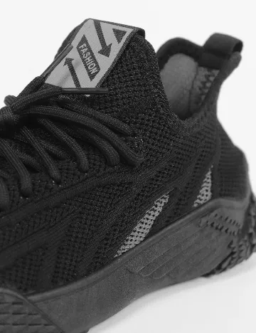 Adidasi SHEIN, negru Negru
