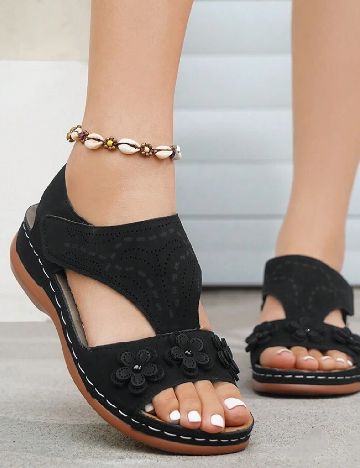 Sandale SHEIN, negru