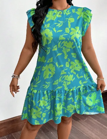 Rochie scurta SHEIN CURVE, albastru