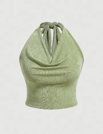Top SHEIN CURVE, verde