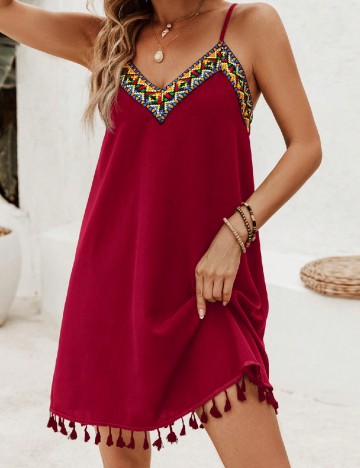 Rochie scurta SHEIN, visiniu