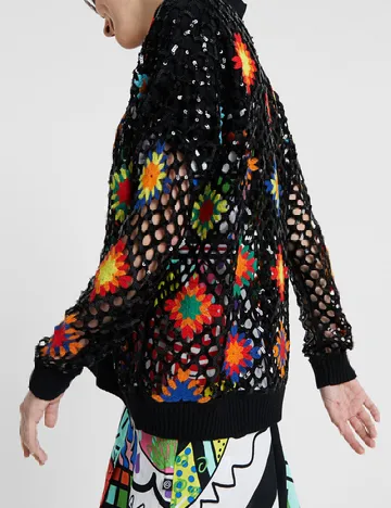 Pulover Desigual, negru Negru