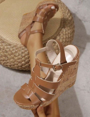 Sandale SHEIN, maro