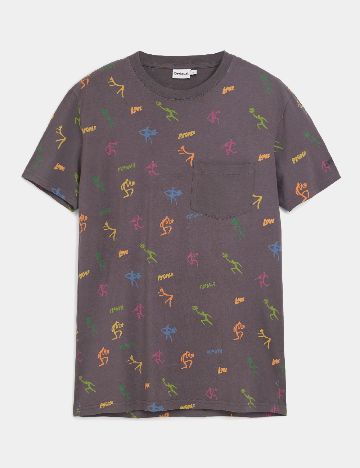 Tricou Desigual, gri
