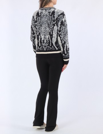 Pulover Guess, negru/alb