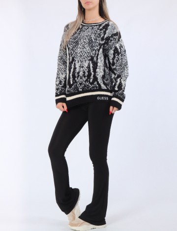 Pulover Guess, negru/alb