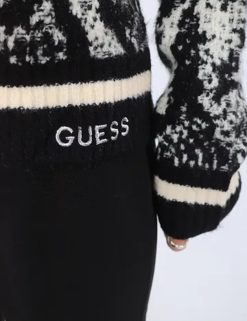 Pulover Guess, negru/alb Negru