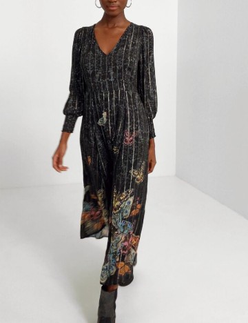 Rochie medie Desigual, negru