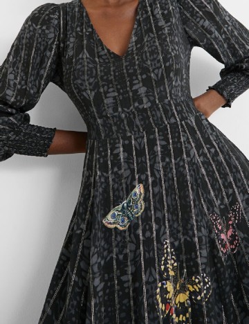 Rochie medie Desigual, negru