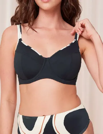 Sutien de baie Triumph, negru Negru