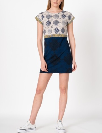 Rochie scurta Desigual, mix culori