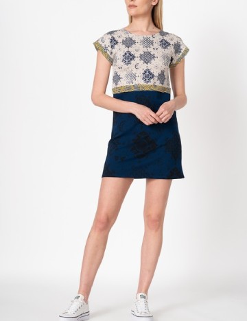 Rochie scurta Desigual, mix culori