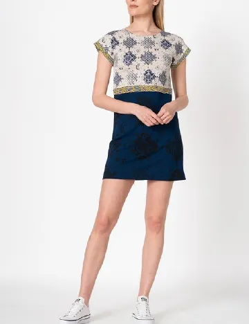 Rochie scurta Desigual, mix culori