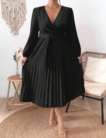 Rochie medie SHEIN CURVE, negru