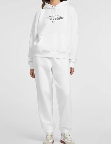 Pantaloni Guess, alb