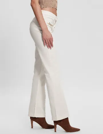 Pantaloni Guess, alb