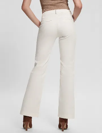 Pantaloni Guess, alb
