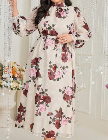 Rochie lunga SHEIN CURVE, mix culori