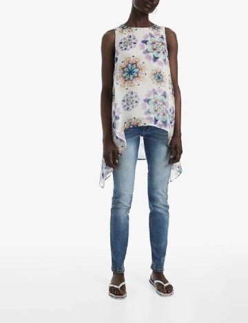 Bluza Desigual, alb