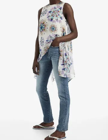Bluza Desigual, alb