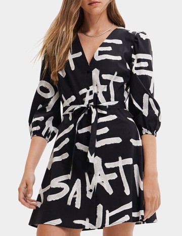 Rochie scurta Desigual, negru