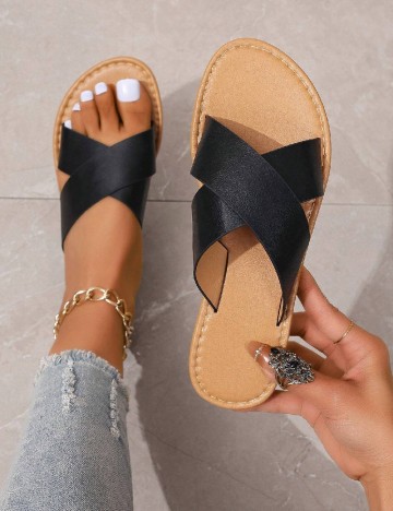 Slapi SHEIN, negru