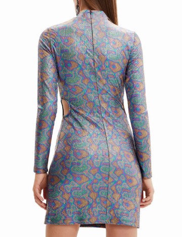 Rochie scurta Desigual, mix culori
