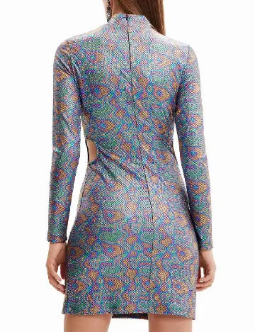 Rochie scurta Desigual, mix culori