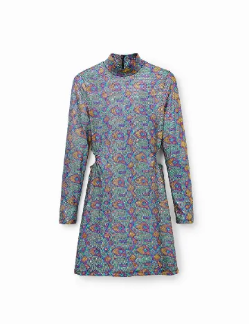 Rochie scurta Desigual, mix culori