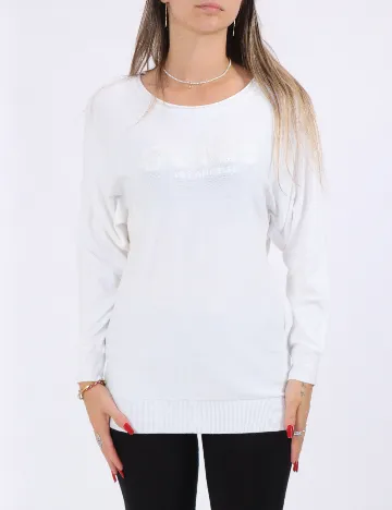 Bluza Guess, alb Alb