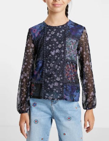 Bluza Desigual, albastru