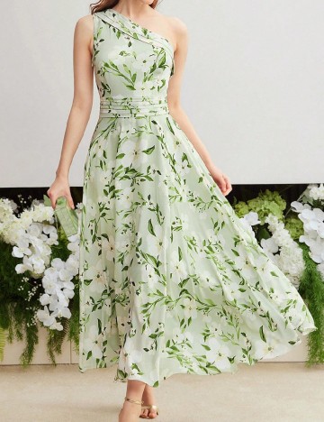 Rochie lunga MOTF, mix culori