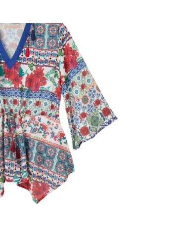 Bluza Desigual, mix culori