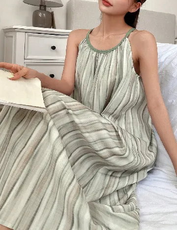 Rochie lunga Dazy, verde