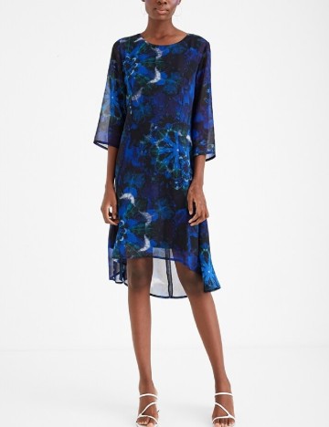 Rochie medie Desigual, albastru