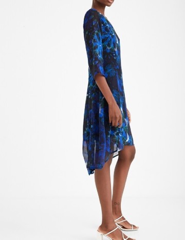 Rochie medie Desigual, albastru